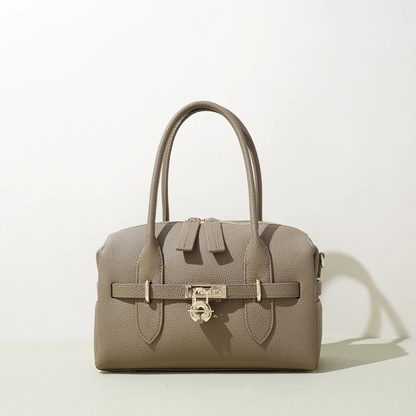 Raymond Lebeck Luxe Lock Satchel-Elegant Structured Handbag
