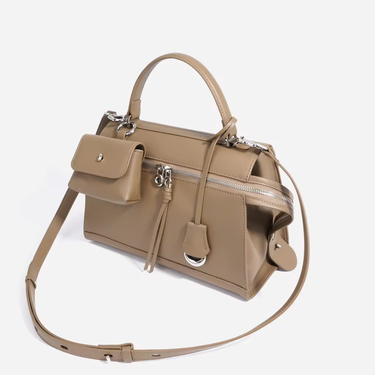Raymond Lebeck Genuine Leather Structured Handbag