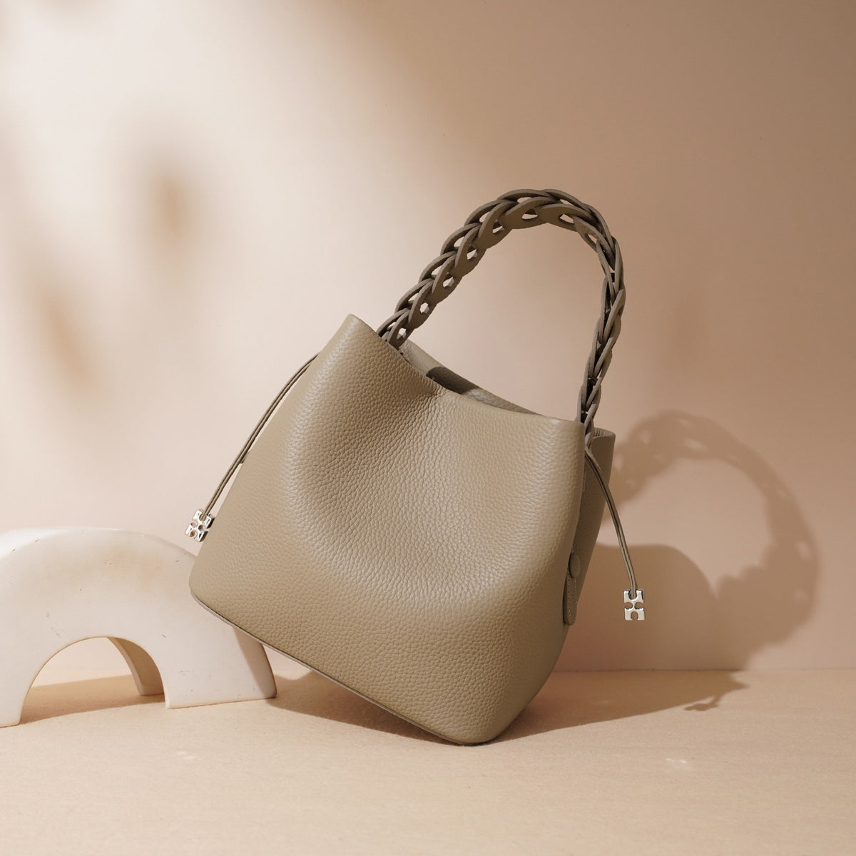 Camille Braided-handle Bag